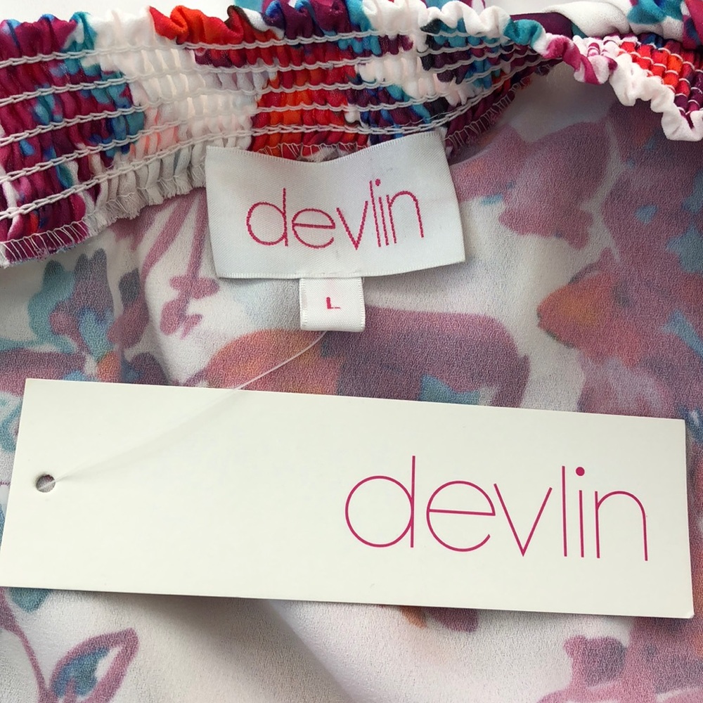 Devlin Pink Thea Watercolor Flowers Dress - Picture 6 of 8